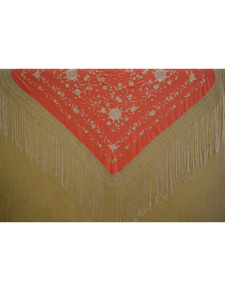 Mantón mano seda 115cm