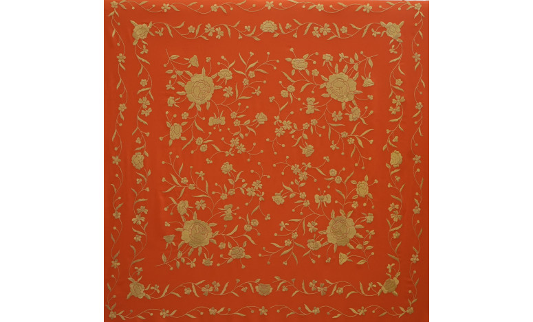 Mantón mano seda 115cm