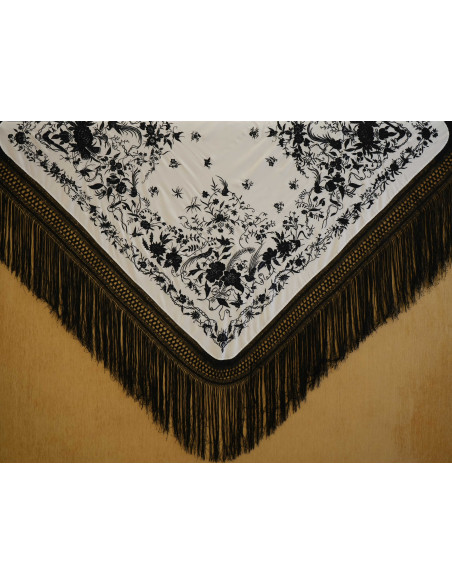Mantón máquina isabelino 150cm