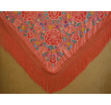 Mantón bordado a máquina 150cm