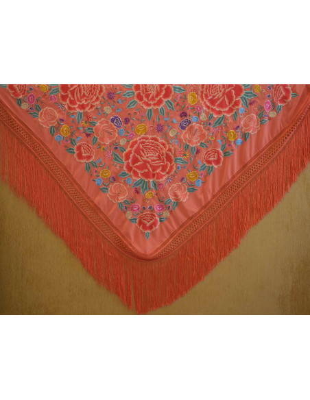Mantón bordado a máquina 150cm