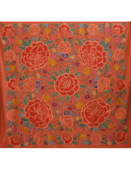 Mantón bordado a máquina 150cm