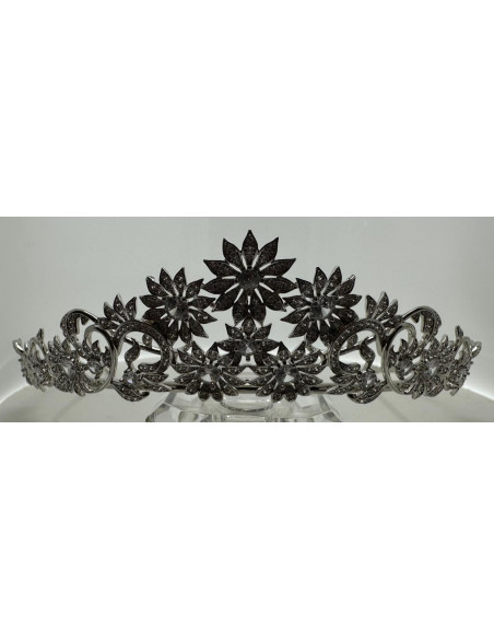 Tiara rodio flores