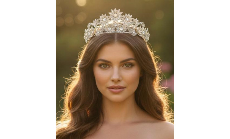 Tiara rodio flores