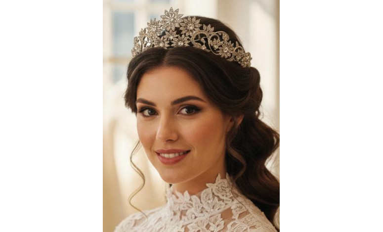 Tiara rodio flores
