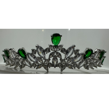 Tiara rodio esmeraldas 2