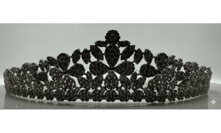 Tiara rodio flores