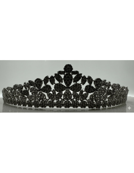 Tiara rodio flores