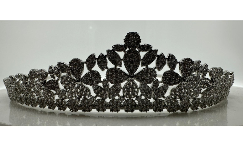 Tiara rodio flores