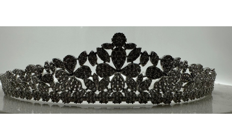 Tiara rodio flores