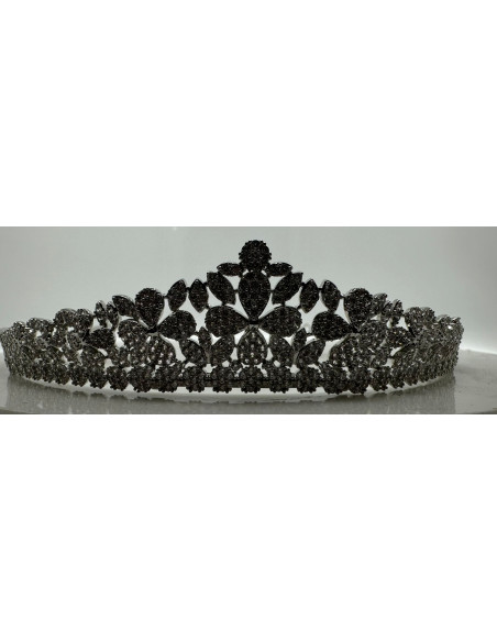 Tiara rodio flores