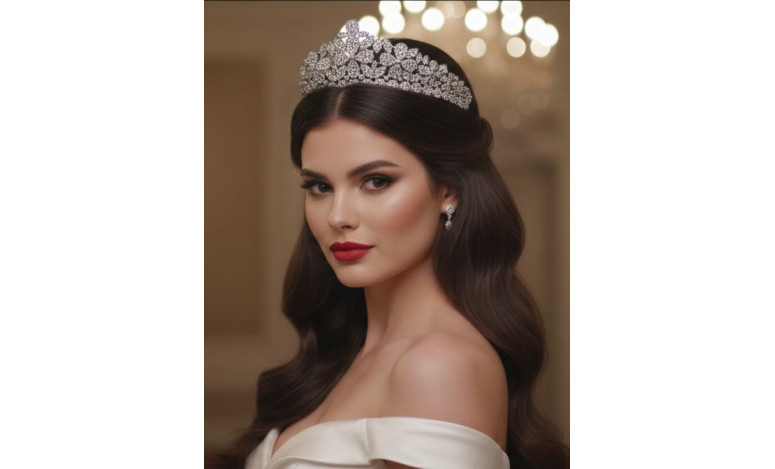 Tiara rodio flores