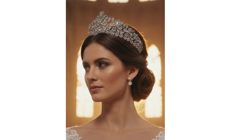 Tiara rodio flores