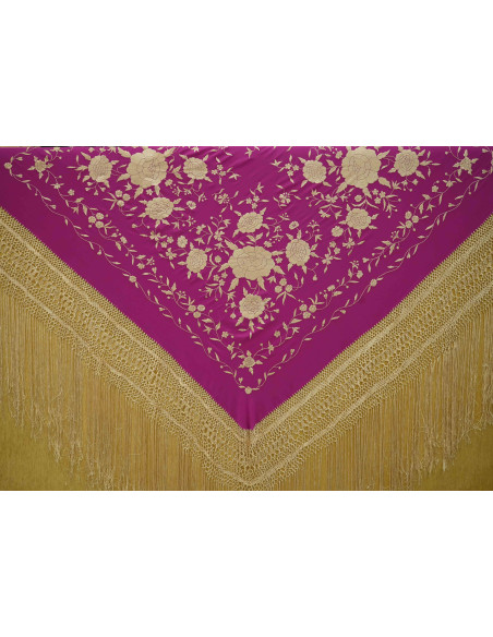 Mantón mano seda 140cm