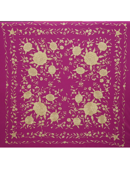 Mantón mano seda 140cm
