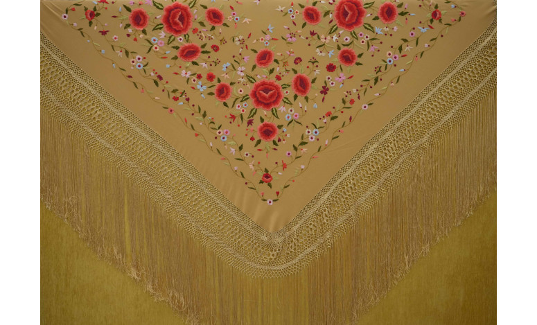 Mantón mano seda 140cm