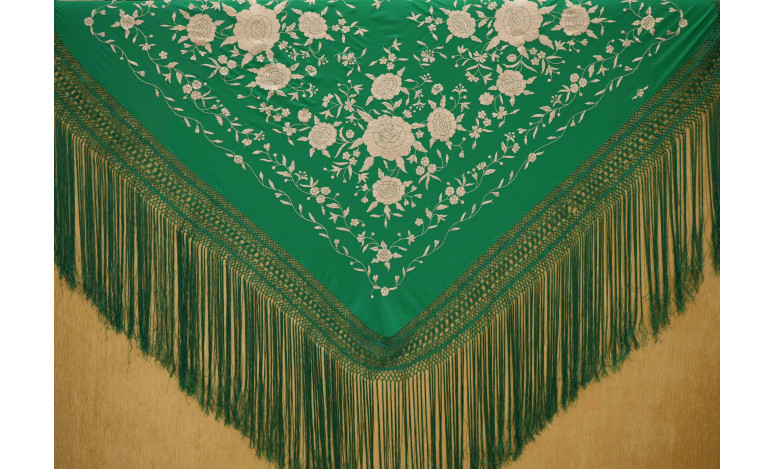Mantón mano seda 140cm