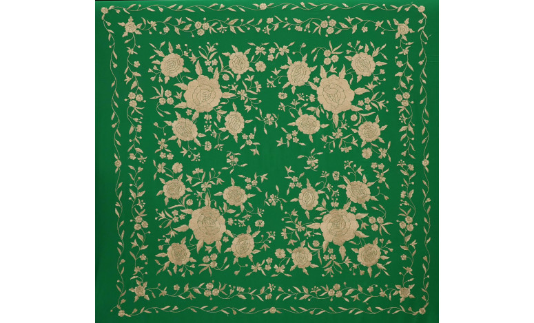 Mantón mano seda 140cm