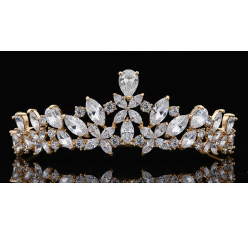 Tiara rodio dorada