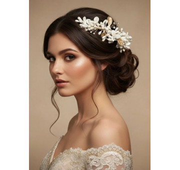 Tiara dorada porcelana 2