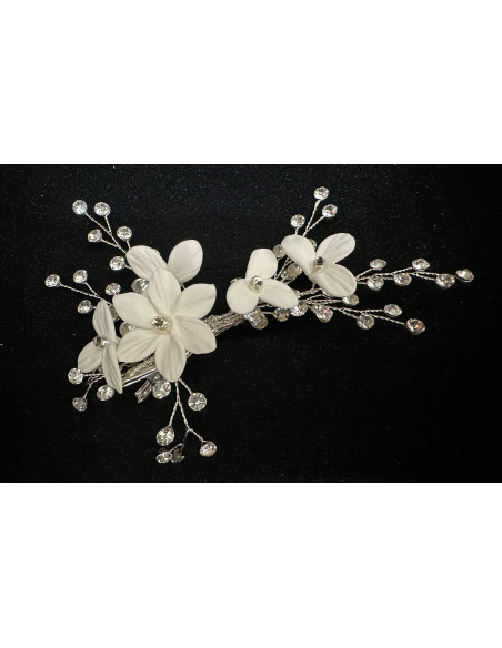 Aplique flores nácar