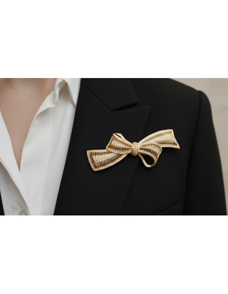 Broche lazada rodio