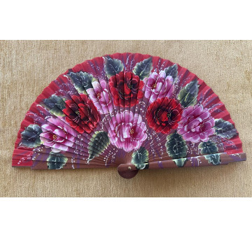 Abanico bolso flores