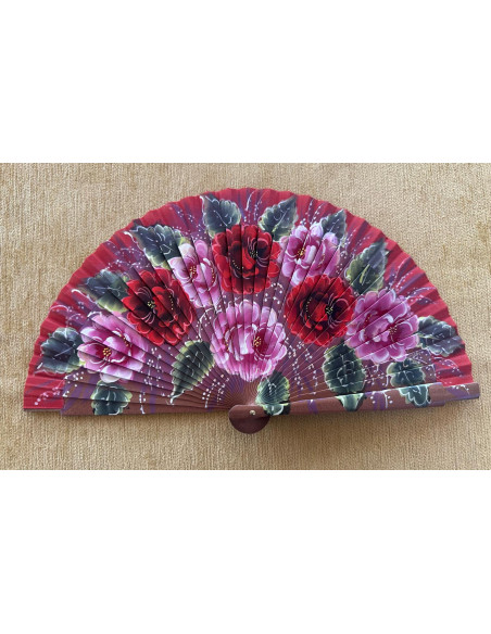 Abanico bolso flores