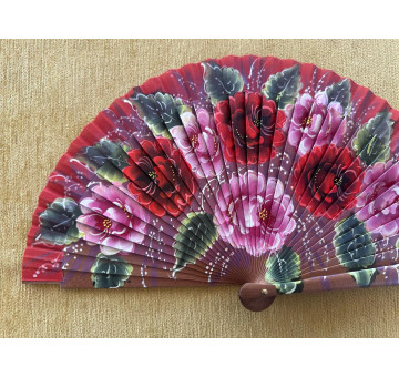 Abanico bolso flores 2