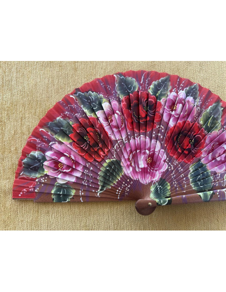 Abanico bolso flores