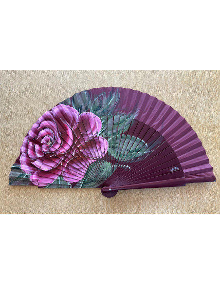 Abanico rosa grande