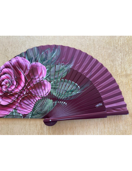 Abanico rosa grande
