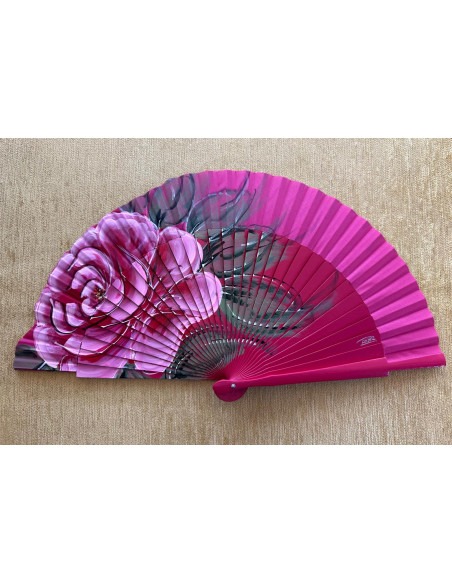 Abanico rosa grande