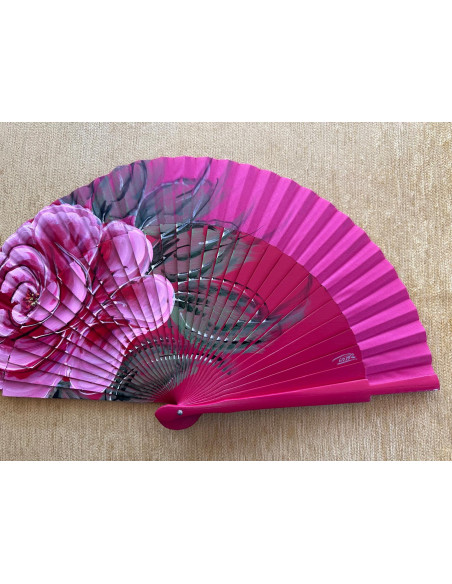 Abanico rosa grande