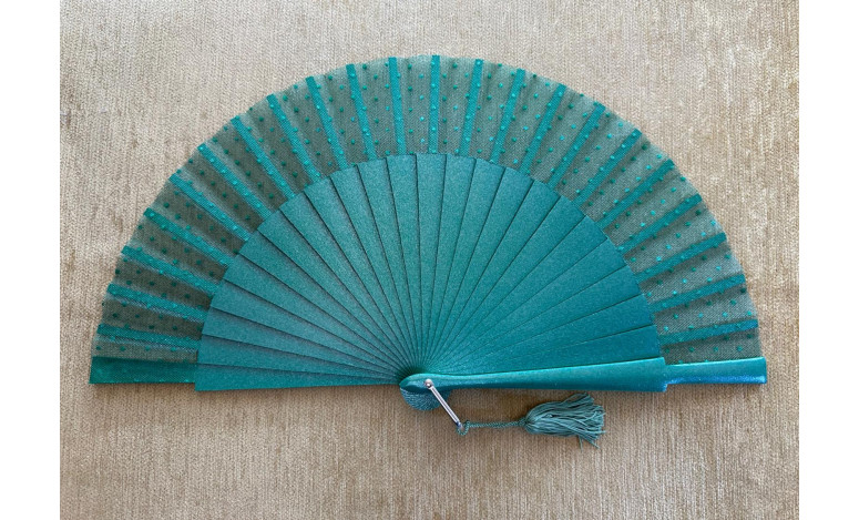 Abanico tul plumeti colores