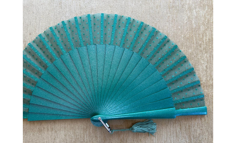 Abanico tul plumeti colores