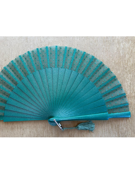 Abanico tul plumeti colores