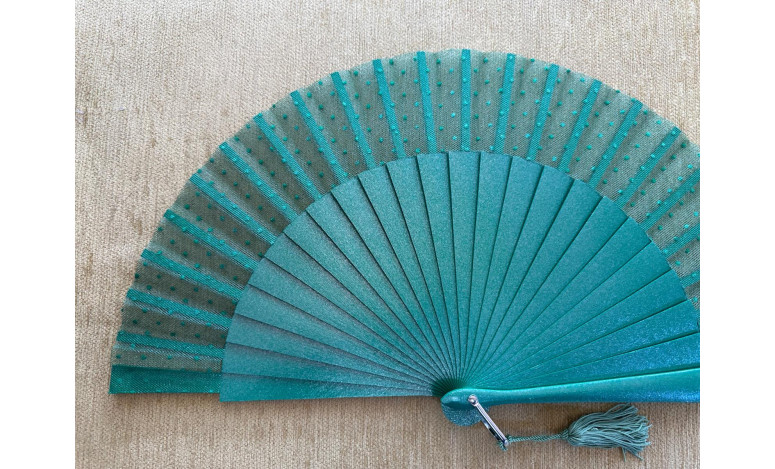 Abanico tul plumeti colores