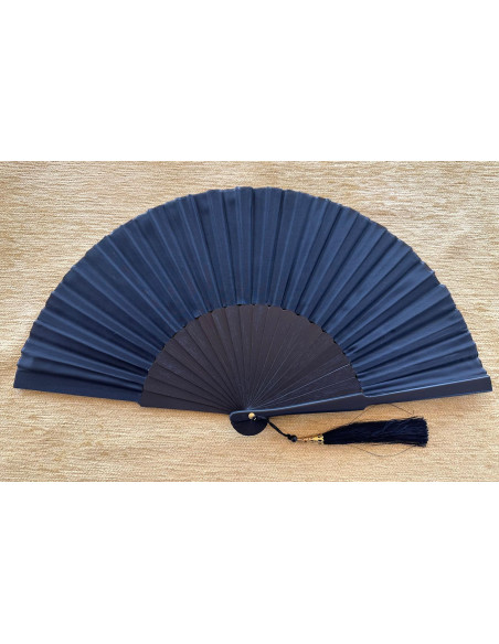 Abanico seda liso con funda