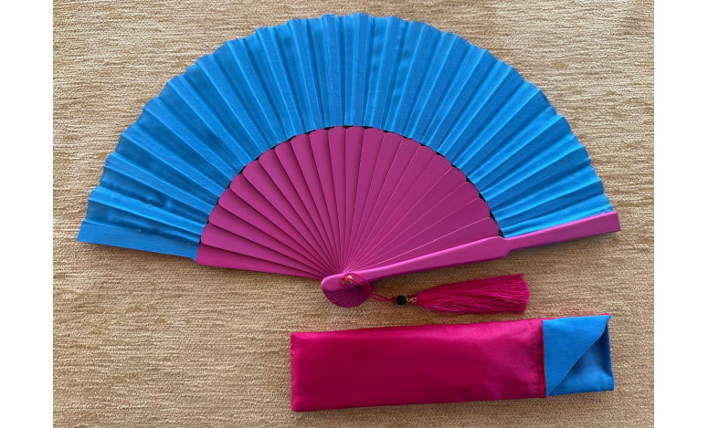 Abanico bolso seda