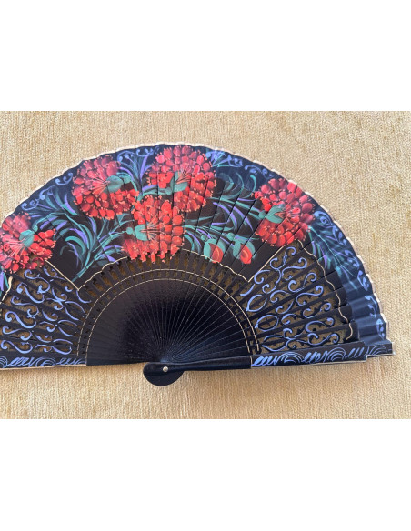 Abanico bolso calado flores
