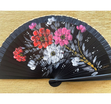 Abanico bolso flores 2