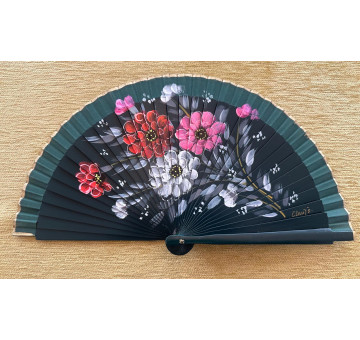 Abanico bolso flores 2