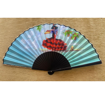 Abanico semi pericón flamenca