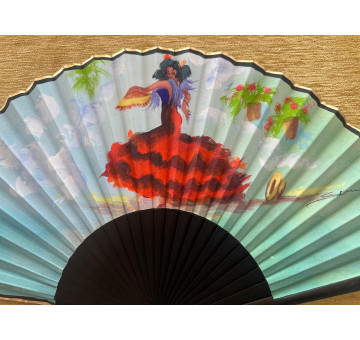 Abanico semi pericón flamenca 2