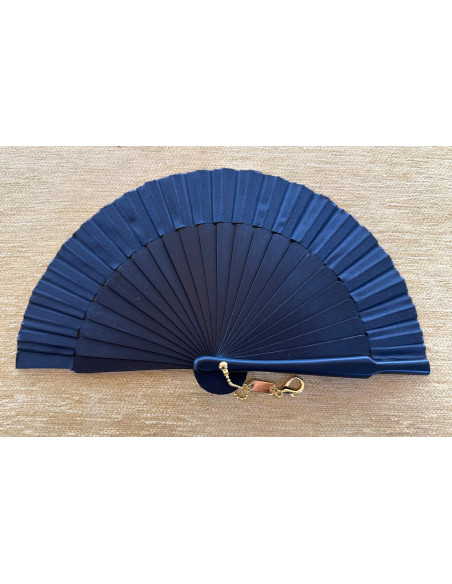 Abanico mini seda negro