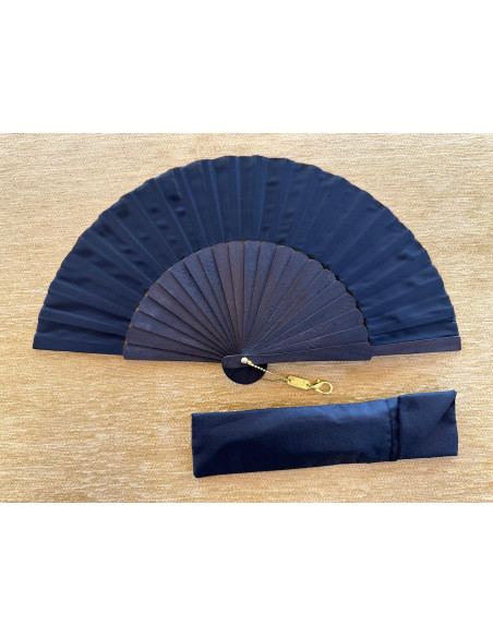 Abanico bolso seda negra