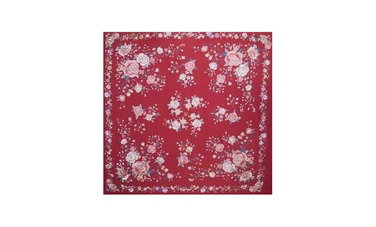 Mantón mano seda 140cm