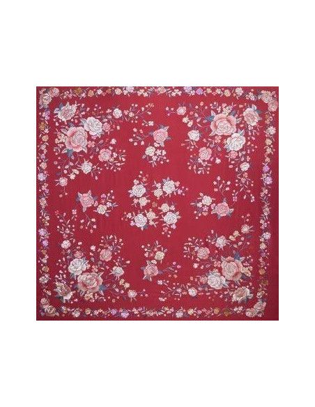 Mantón mano seda 140cm