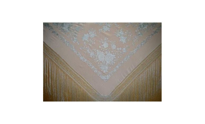 Mantón mano seda 140cm
